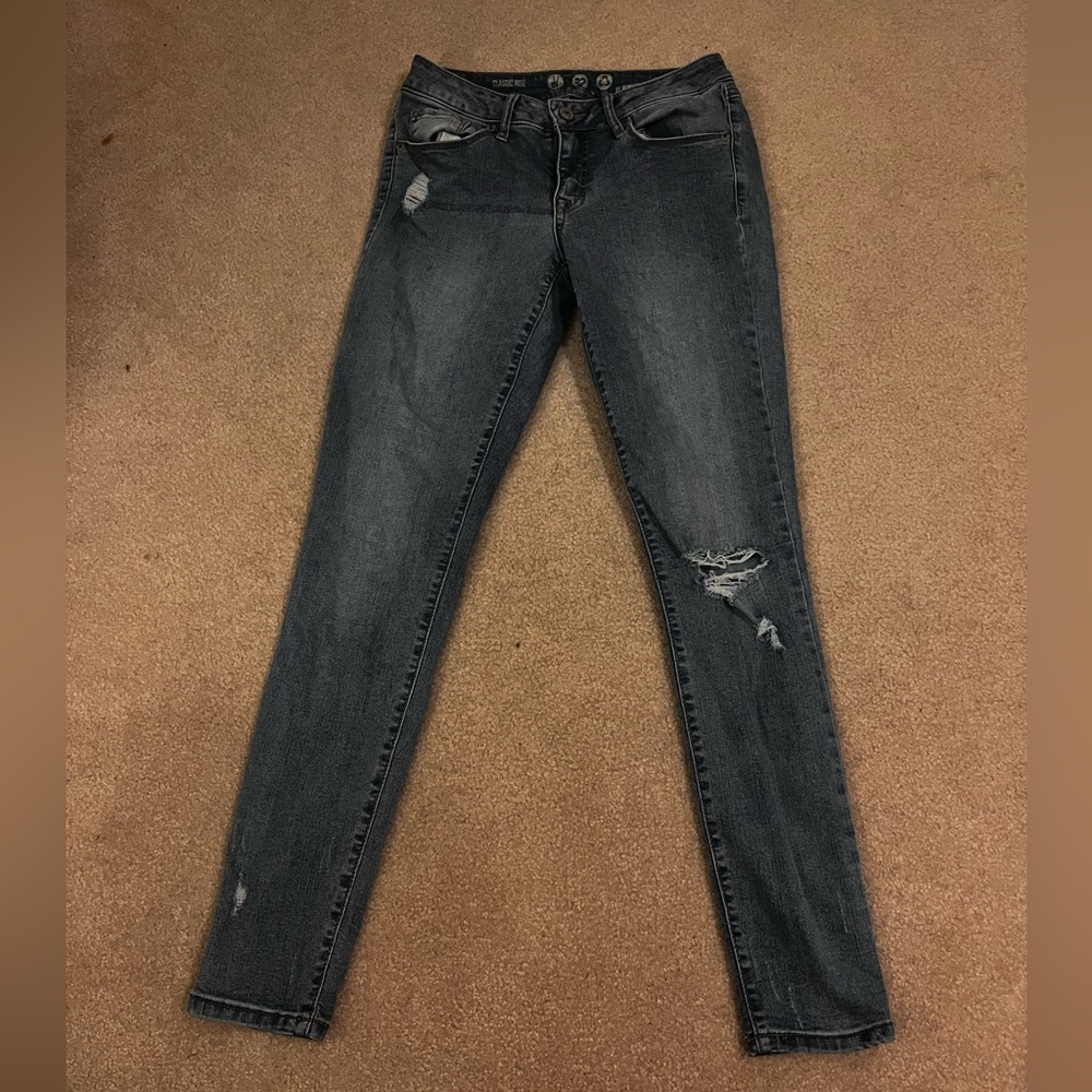 Rewash Medium Wash Ripped Skinny Jeans